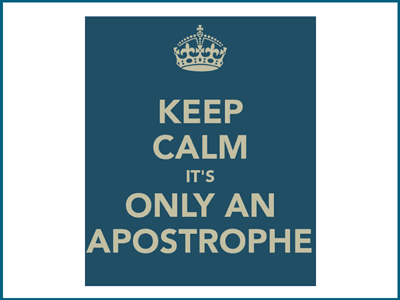 The use of apostrophes
