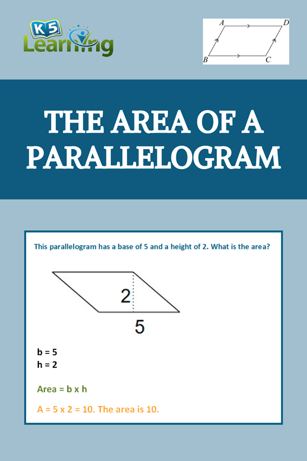 Area Of Parallelograms Triangles And Trapezoids K5 Learning