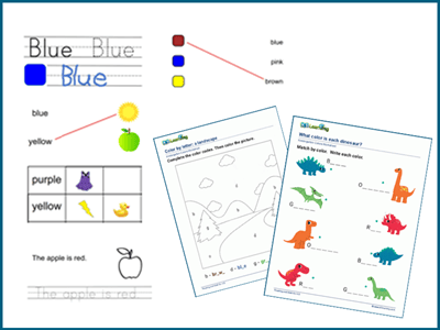 Coloring worksheets for preschool and kindergarten