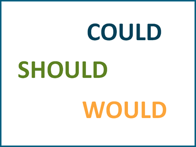 Could, should, would differences