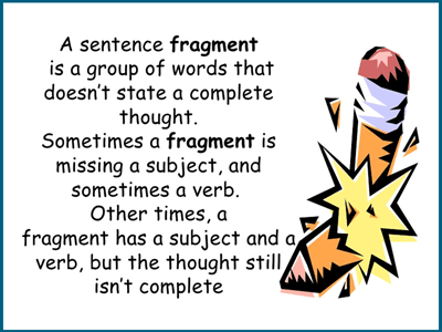 Fragments vs sentences