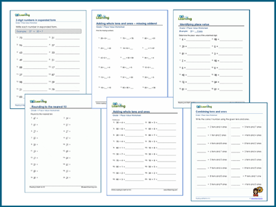 Grade 1 place value worksheets