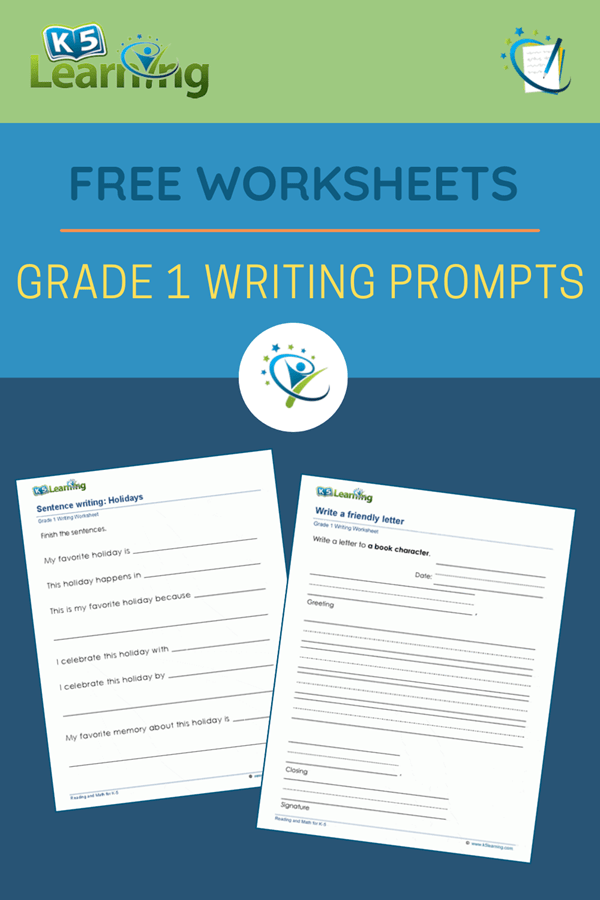 Grade 1 Writing Prompts Worksheets | K5 Learning