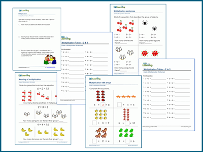 Grade 2 multiplication worksheets