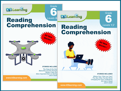 Grade 6 reading comprehension workbooks