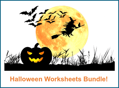Halloween worksheets bundle