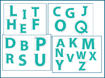 Kindergarten printing letters