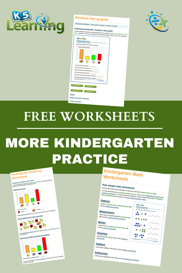 New kindergarten math worksheet pages | K5 Learning