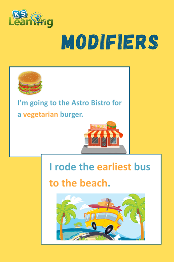 How to Use Modifiers | K5 Learning