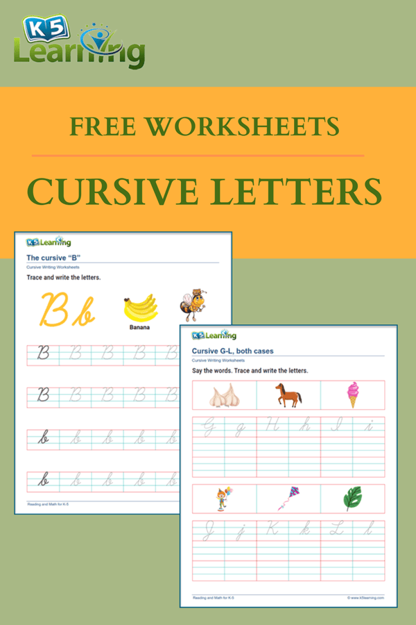 New Cursive Writing Worksheets | K5 Learning