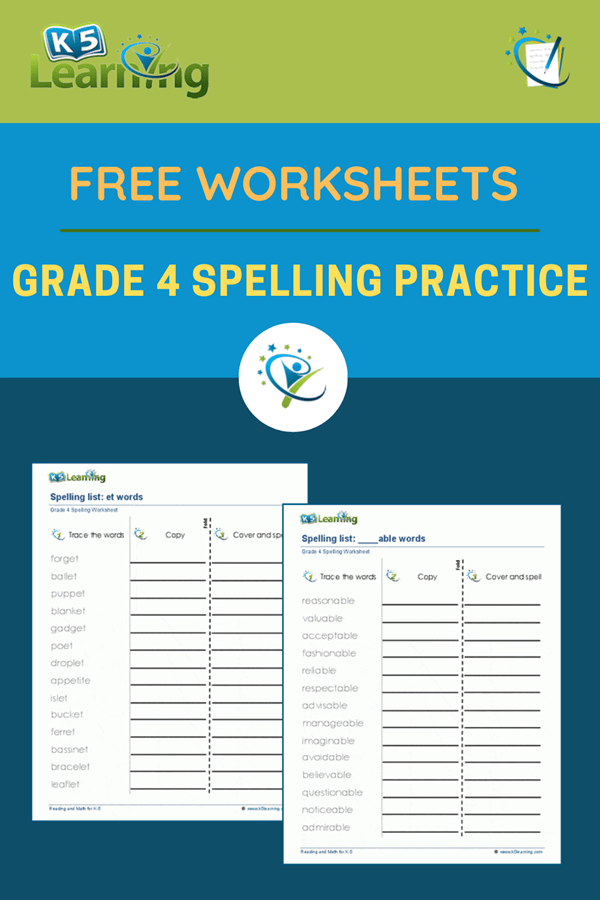 Spelling Practice for Grade 4 Students | K5 Learning