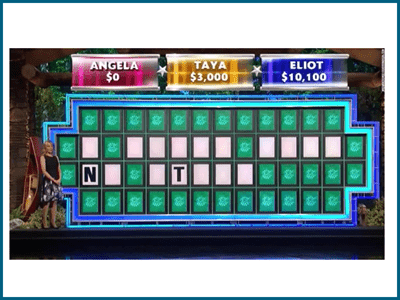 Practice spelling with Wheel of Fortune