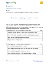 Featured Worksheet - Sequencing Events