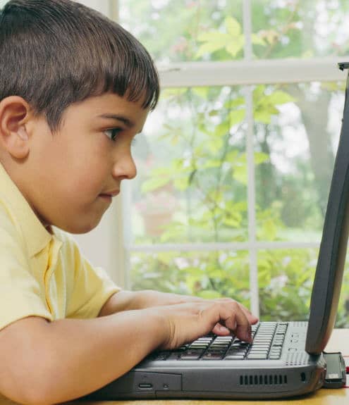 child on computer