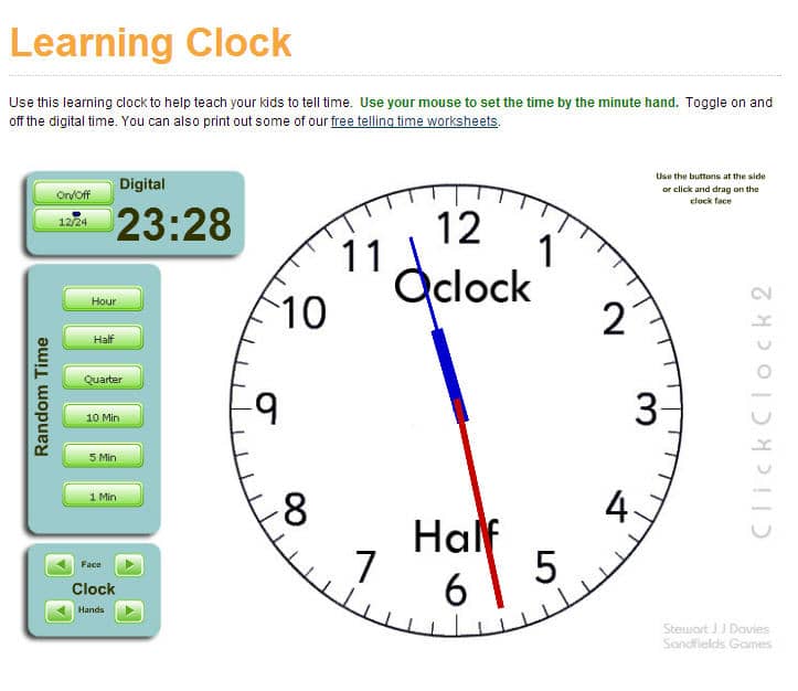 Learning clock