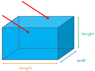 length and height of cuboid