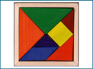 Tangrams help kids learn about fractions