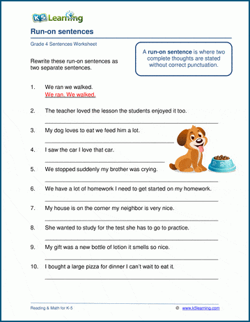 7th grade english grammar exercises