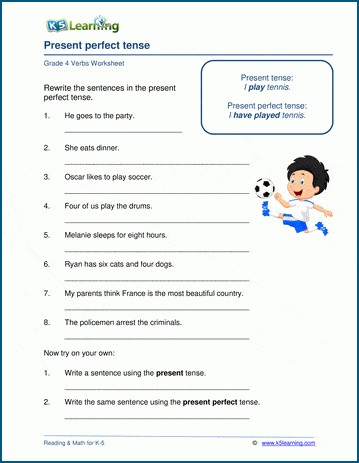 action verbs worksheet 4th grade