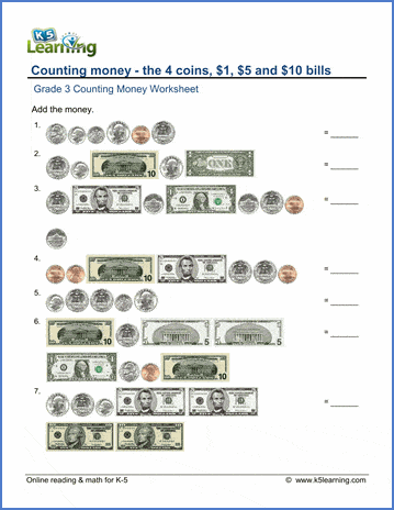 1 Dollar Bill Template, Math Resources