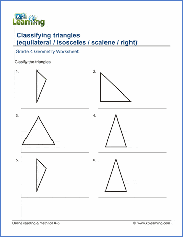 4th Grade Geometry Worksheet