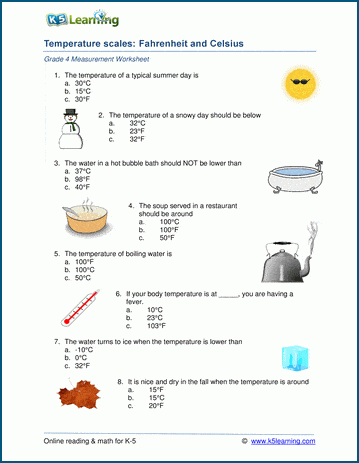 Converting Celsius to Fahrenheit worksheet with answers - 1 - Your