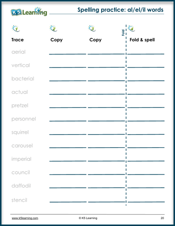 Grade 4 spelling workbook