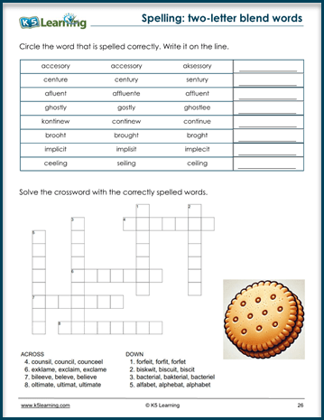 Grade 4 spelling workbook