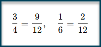 Subtract fractions