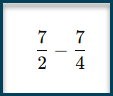 Subtract fractions