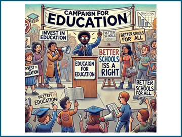 Campaigning for education