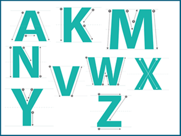 kindergarten printing letters