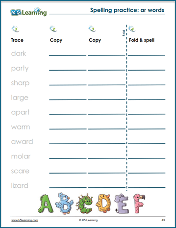 Grade 2 spelling practice