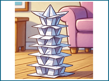 STEM challenge: paper tower