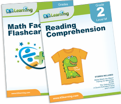 Reading and math workbooks