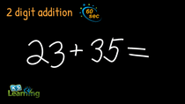 2 Digit Addition with No Regrouping Math Video