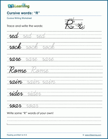 74+ Joining R Handwriting Worksheets