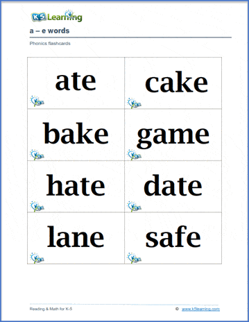 FREE Classroom Flashcards - Simple flashcards for kindergarten!