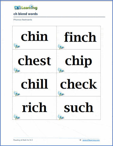 Sample Phonics Flashcard