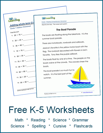 Free Worksheets For Kids | K5 Learning