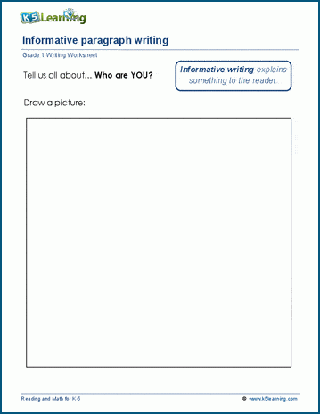 Expository writing worksheet