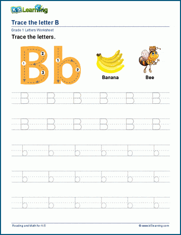 Letter B Worksheets | K5 Learning