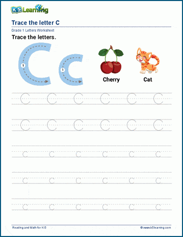 Letter C c Worksheet