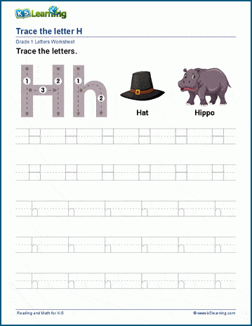 letter h homework