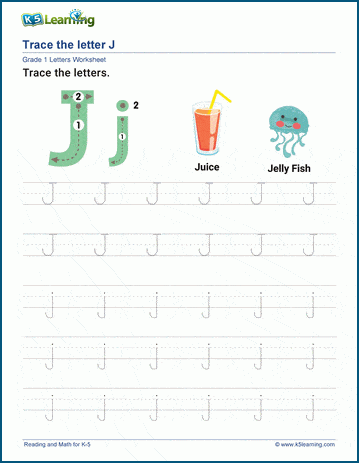 Letter J j Worksheet