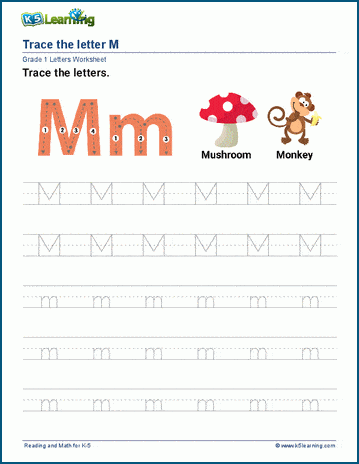 Letter M Worksheets | K5 Learning