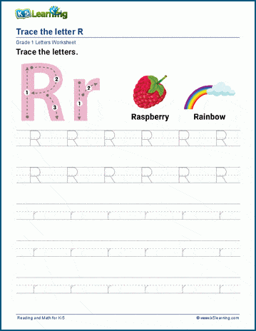 Letter R r Worksheet