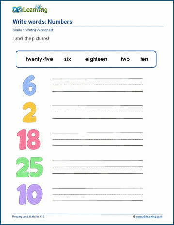 Match and write words practice