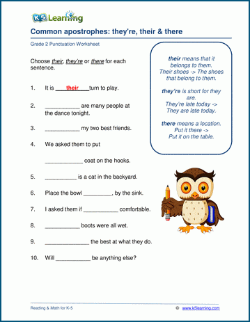 Confusing Contractions Worksheets K5 Learning