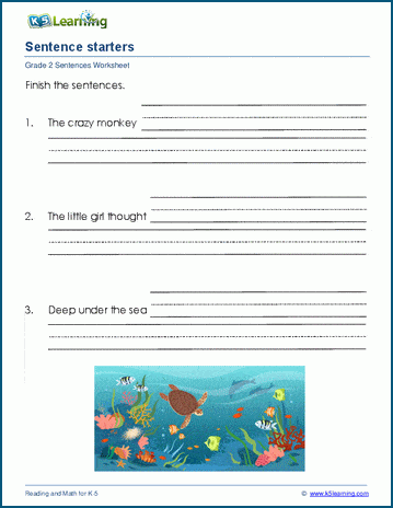 creative writing worksheets for grade 1